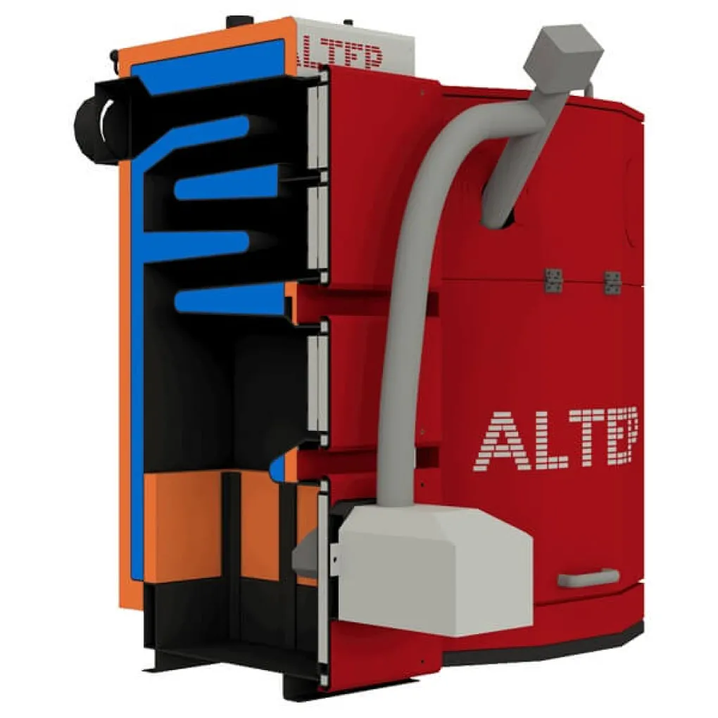 Твердотопливный котел Altep Duo UNI Pellet Plus - 50 кВт (горелка и вентилятор)- Фото 3