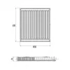 Стальной панельный радиатор Aquatronic 11 тип 500x1800 боковое подключение- Фото 2