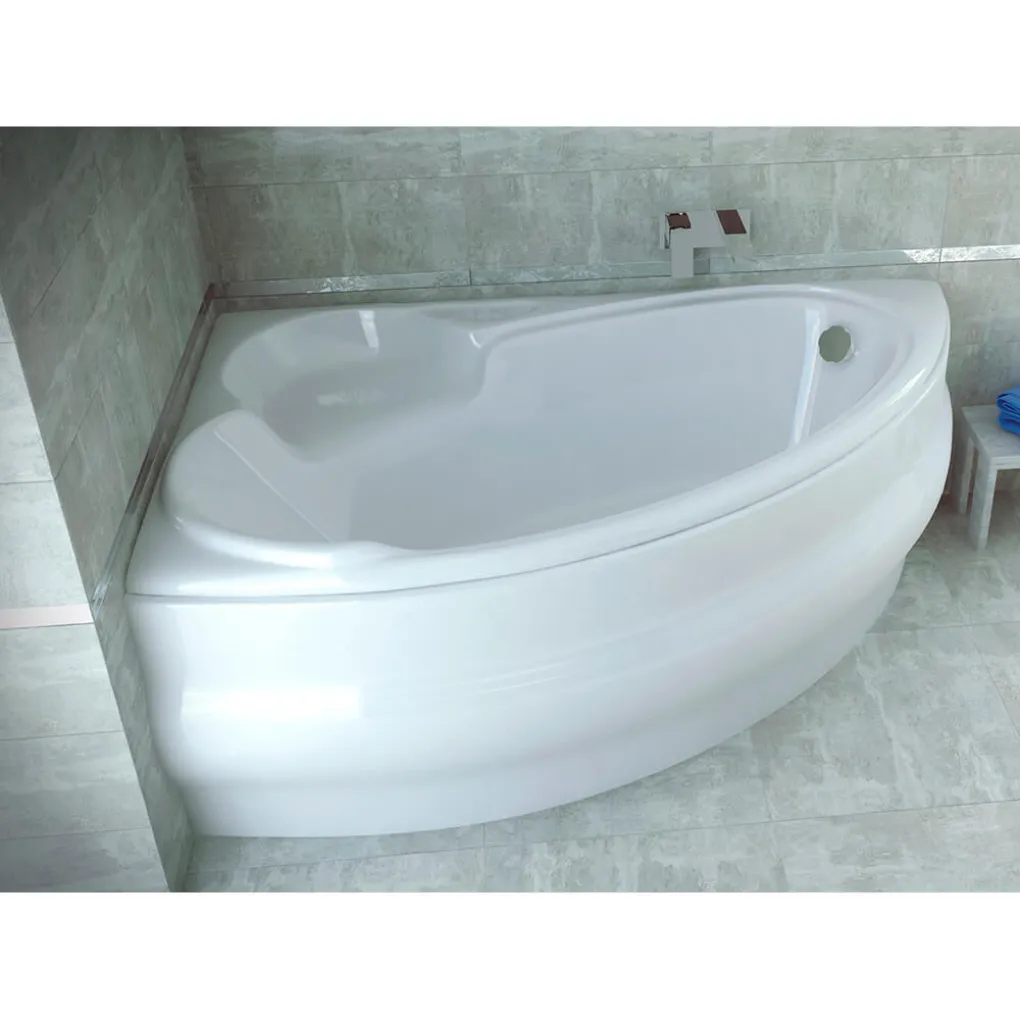 Ванна акриловая Besco WENUS FINEZJA NOVA 155х95 левая (соло) без ножек и строения (#WAF-155-NL)- Фото 2