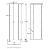 Трубчастый радиатор Betatherm Mirror PE 1118/08 1800x609x90 мм вертикальный RAL9016- Фото 6