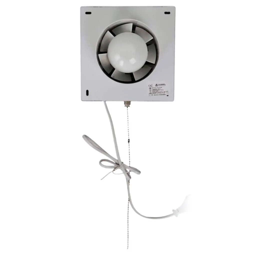 Вентилятор настенный Dospel  STYL 120 WPP с клапаном, выключателем и вилкой- Фото 3