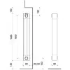 Алюминиевый радиатор Fondital ALETERNUM GARDA 90 3 секции 1600 мм- Фото 3