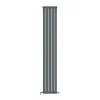 Трубчастый радиатор Ideale Jolanda 2 колонны 5 секций 1800x295 антрацит- Фото 1