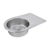 Кухонная мойка из нержавеющей стали Platinum Сатин 6745, 0,8/180 мм- Фото 2