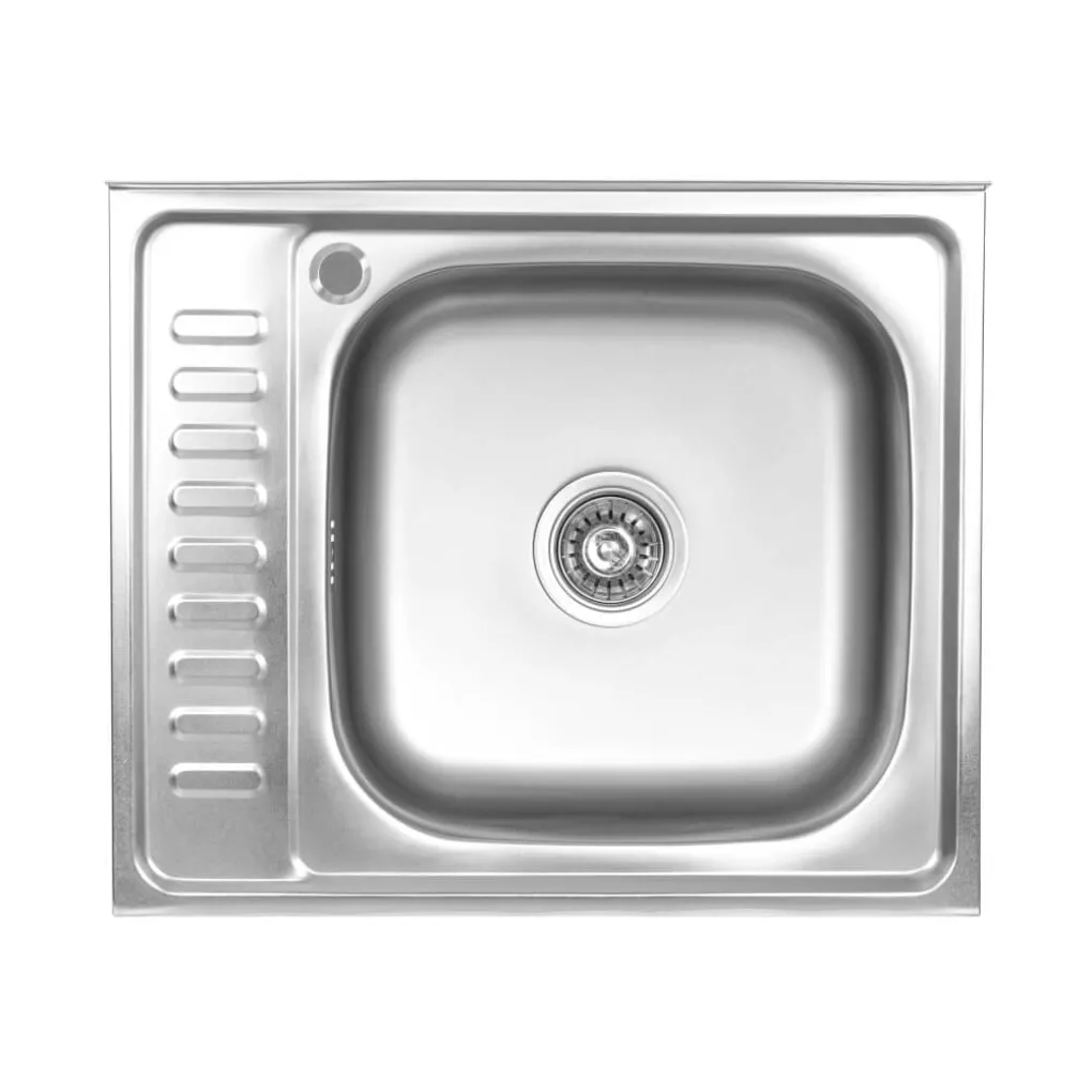 Кухонная мойка из нержавеющей стали Platinum Сатин 6050 R, 0,5/160 мм- Фото 1