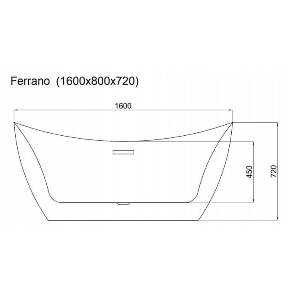 Ванна акриловая Rea Ferrano 160 (REA-W0150)- Фото 7