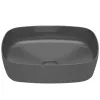 Раковина накладная Roca Inspira Soft 500x370 прямоугольная черный с декоративной крышкой- Фото 1