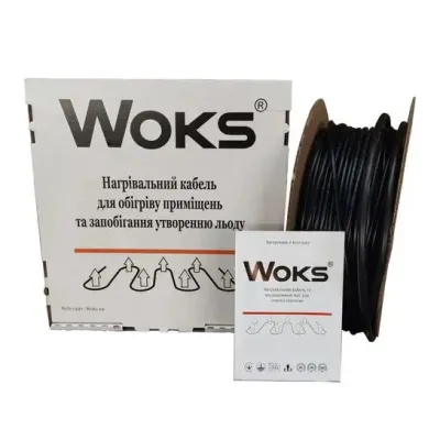 Нагревательный кабель Woks-20T, 3594 Вт (184м)