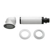 Коаксиальный горизонтальный комплект Bosch AZB 916 отвод 90° + удлинитель 990-1200 мм, 60/100 мм (7736995011)