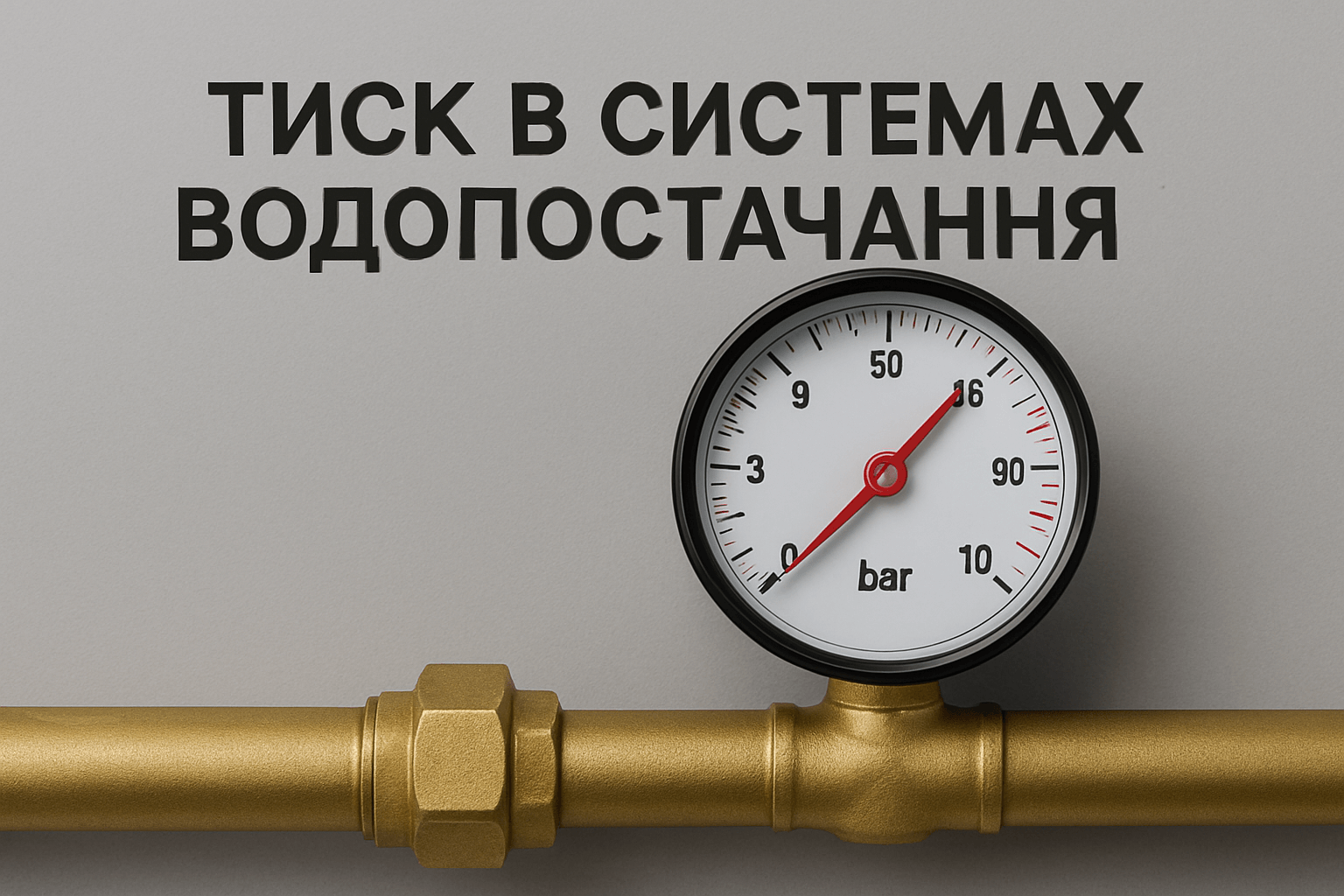 Давление в системах водоснабжения