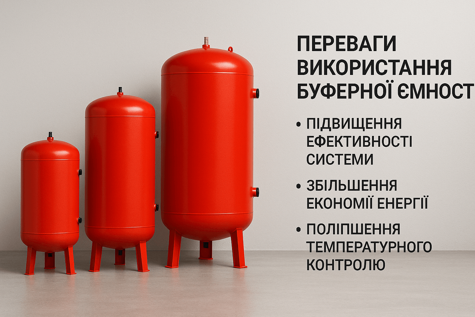 Переваги використання теплоакумулятора