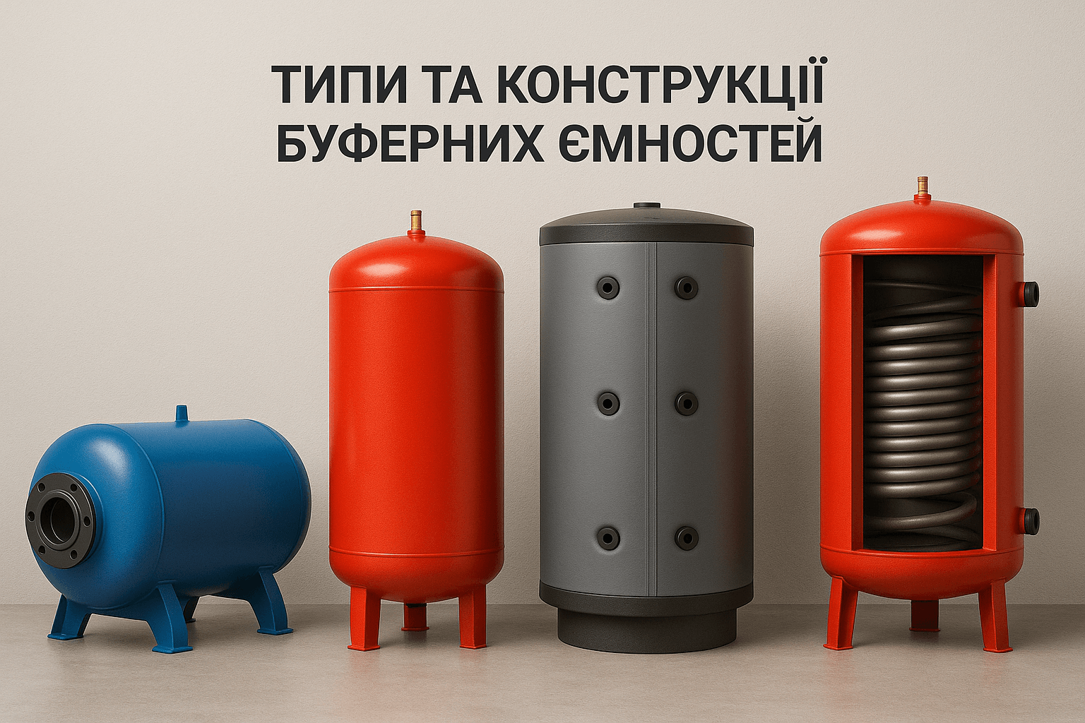 Типи та конструкції буферних ємностей