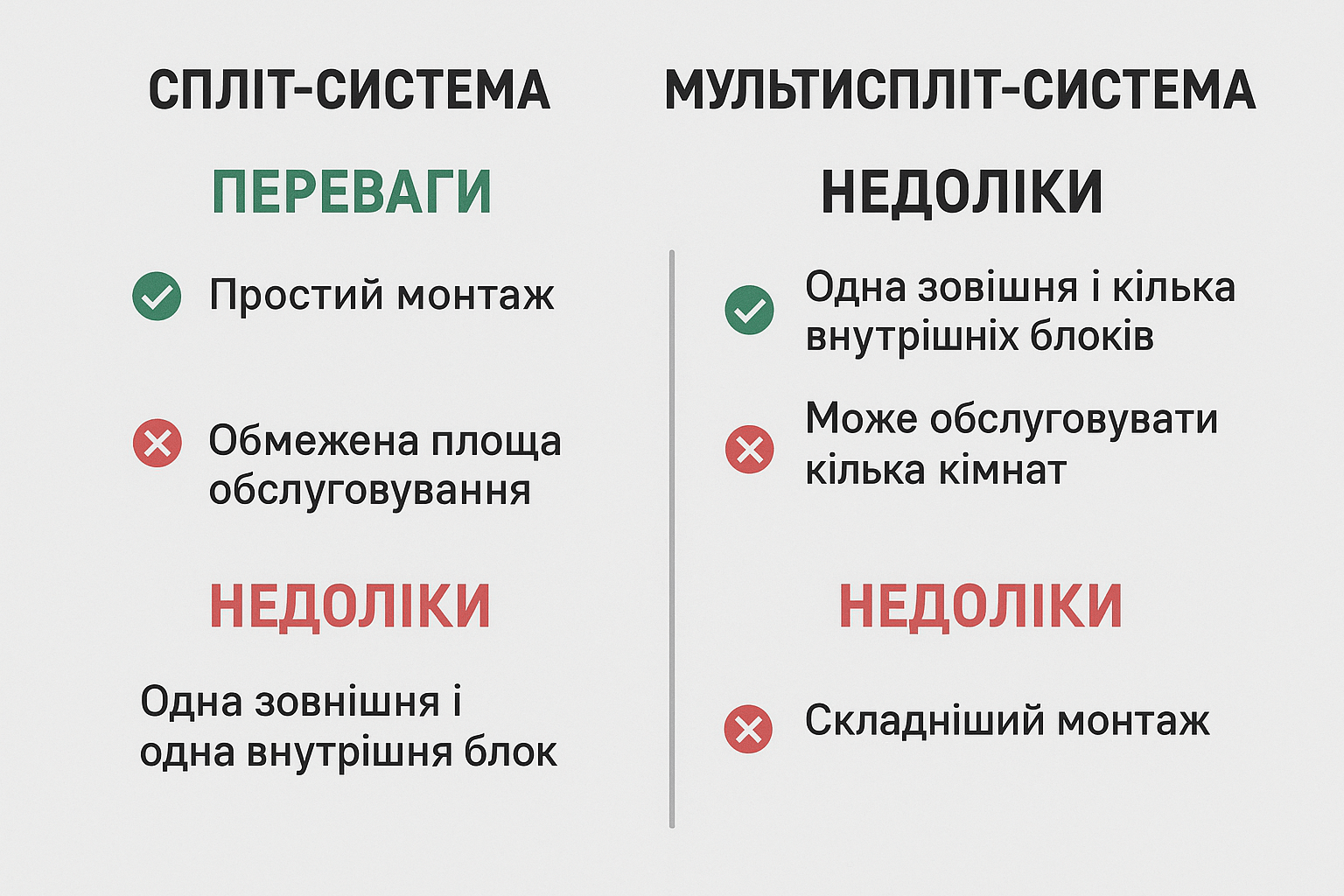 Преимущества и недостатки каждого типа систем