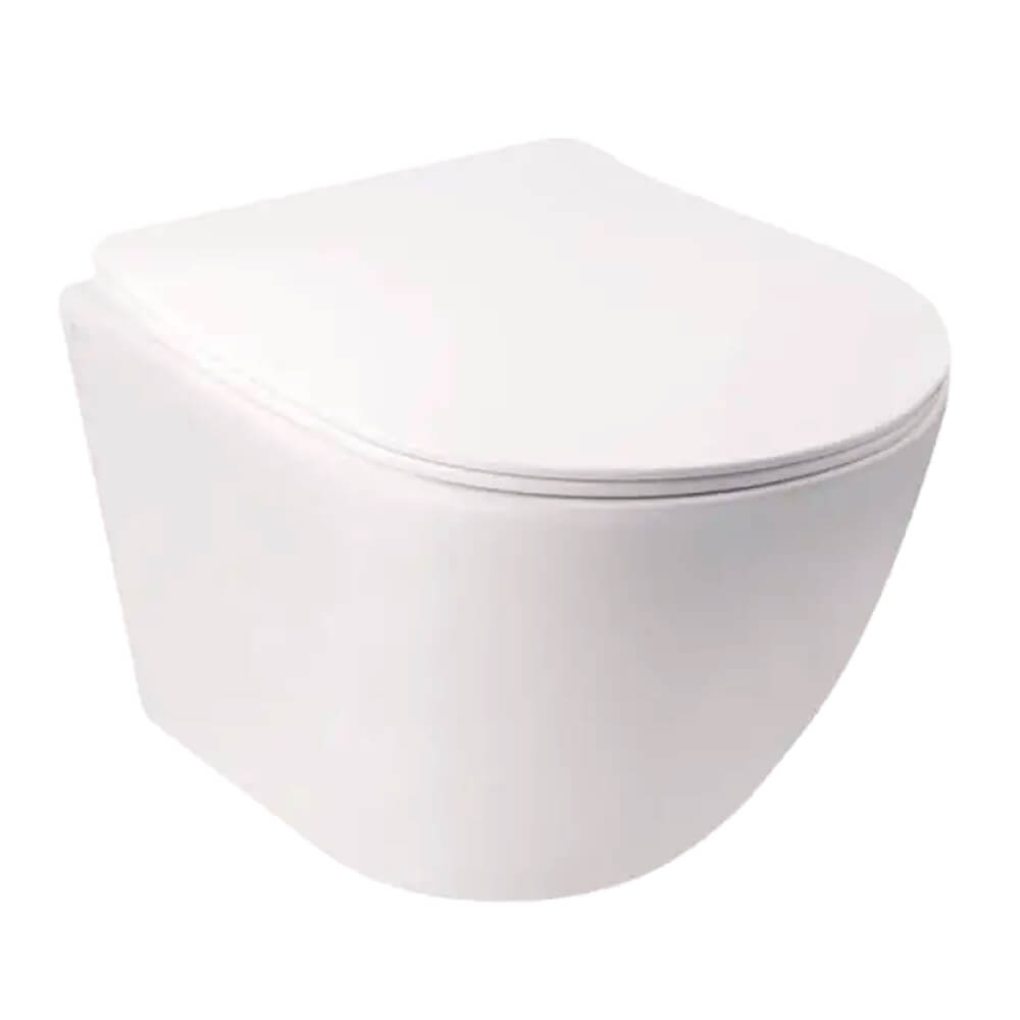 8-е место рейтинга унитаз подвесной Qtap Jay без ободка Ultra Quiet с сиденьем Soft-close (QT07335177W)