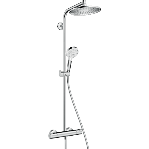 2-е місце душова система з термостатом Hansgrohe Crometta S 240 1jet Showerpipe (27267000)