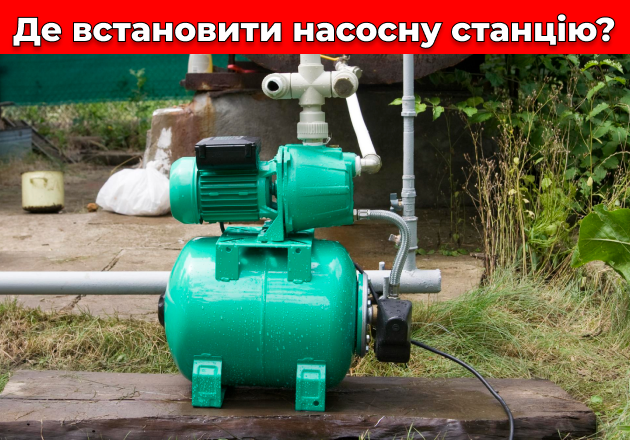 Фото Де встановити насосну станцію?
