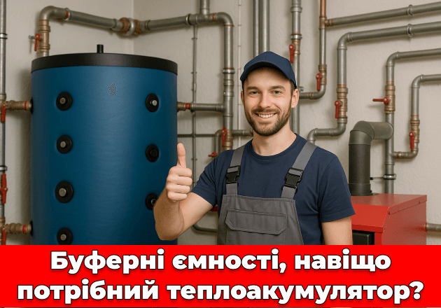 Фото Буферні ємності, навіщо потрібний теплоакумулятор?