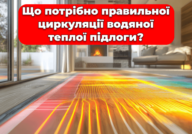 Фото Что нужно для правильной циркуляции водяного теплого пола?