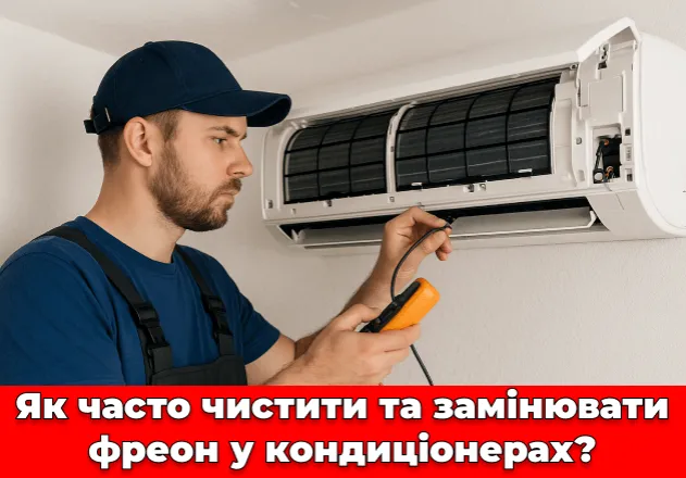 Фото Как часто чистить и заменять фреон в кондиционерах?