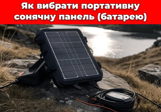 Фото Як вибрати портативну сонячну панель (батарею)