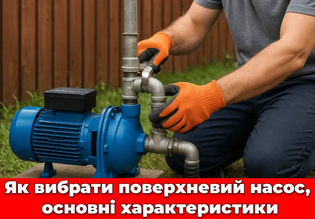 Фото Як вибрати поверхневий насос, основні характеристики