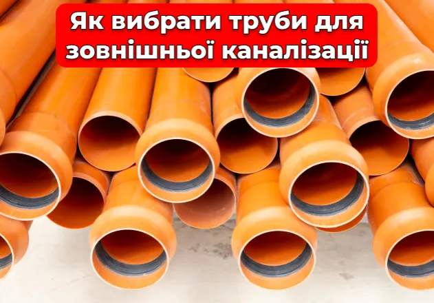 Фото Як вибрати труби для зовнішньої каналізації