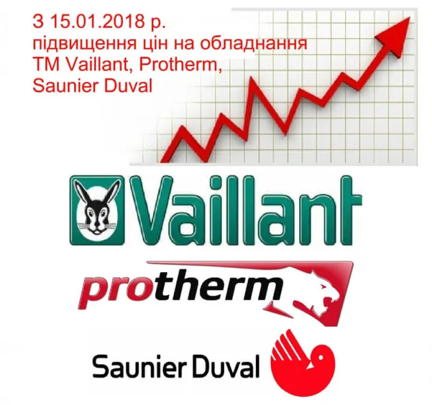 Фото Повышение цен на продукцию группы компаний Vaillant с 15.01.2018