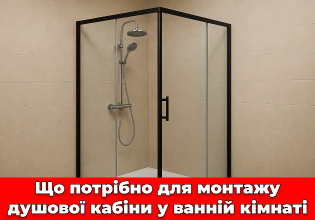 Фото Что нужно для монтажа душевой кабины в ванной комнате