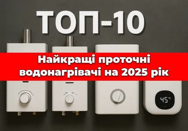Фото ТОП 10 ➔ Лучшие проточные водонагреватели на 2025 год