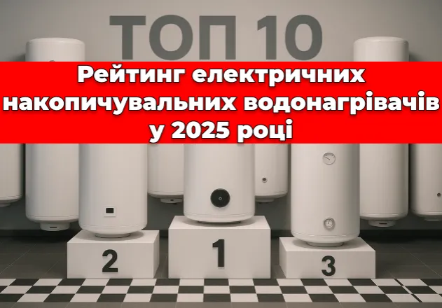 Фото ТОП 10 ➔ Рейтинг електричних накопичувальних водонагрівачів у 2025 році