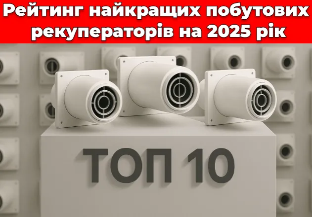 Фото ТОП 10 ➔ Рейтинг лучших бытовых рекуператоров на 2025 год