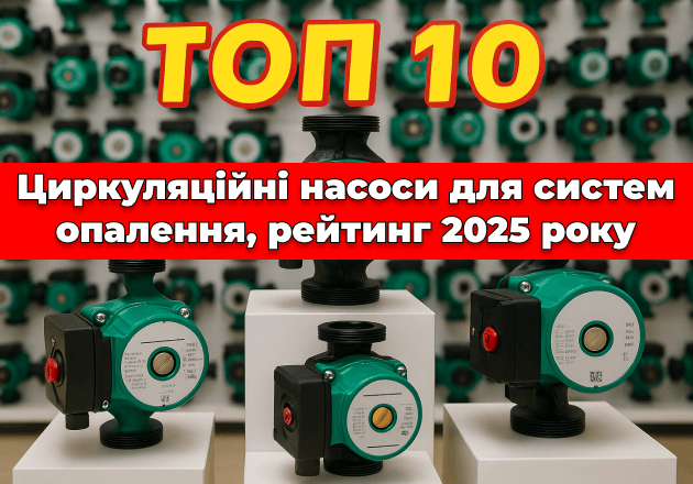 Фото ТОП 10 ➔ Циркуляційні насоси для систем опалення, рейтинг 2025 року