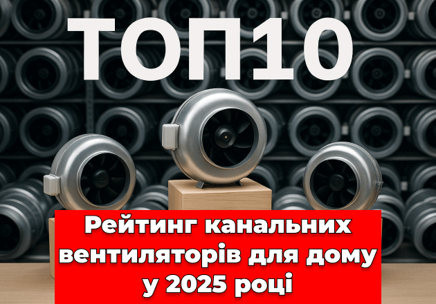 Фото ТОП 10 ➔ Рейтинг канальних вентиляторів для дому у 2025 році