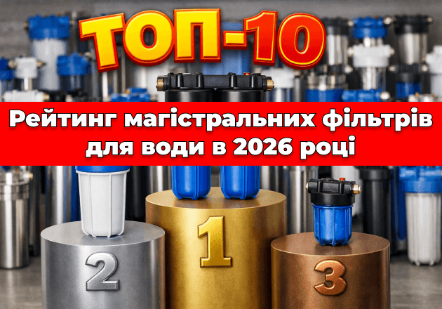 Фото ТОП 10 ➔ Рейтинг магистральных фильтров для воды в 2026 году