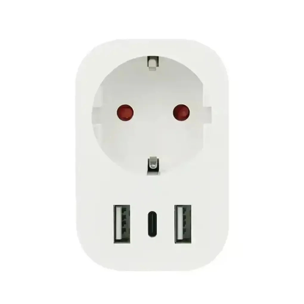 Умная Wi-Fi розетка 1DAL с выходом USB+Type-C (Y8101U-GE)- Фото 2