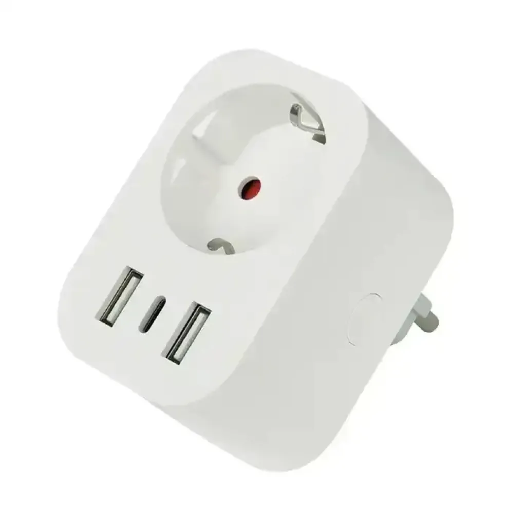 Умная Wi-Fi розетка 1DAL с выходом USB+Type-C (Y8101U-GE)- Фото 3