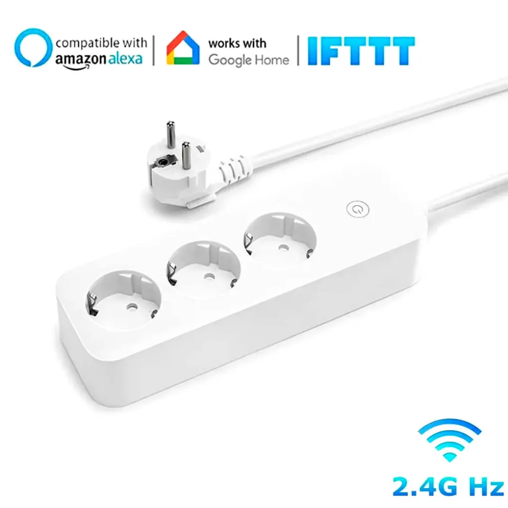 Умный сетевой фильтр 1DAL Wi-Fi удлинитель, 3 гнезда Tuya (1DL.EU11)- Фото 3