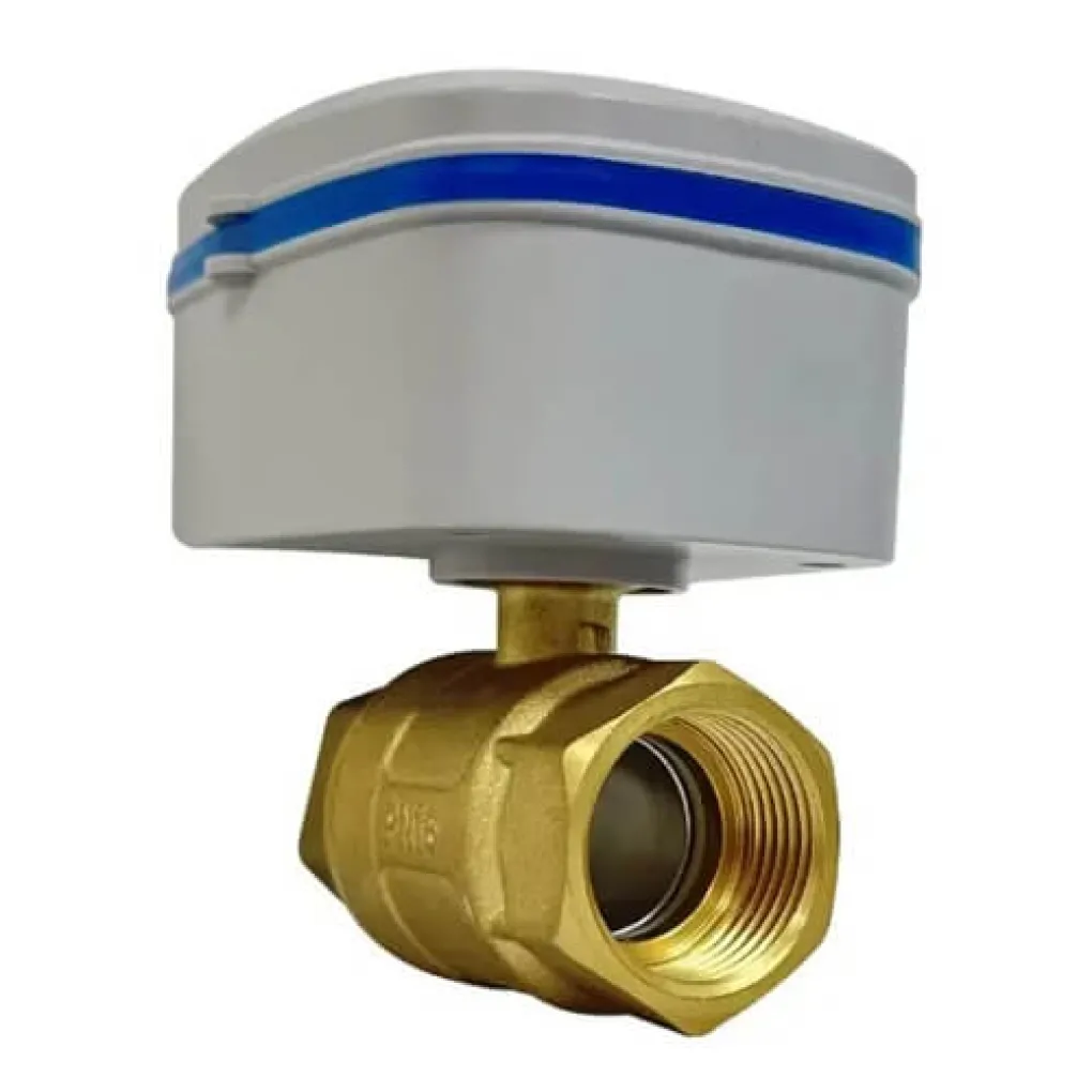 Умный кран с аккумулятором 1/2 1DAL автономный шаровой ZigBee DN15 (EBV15.ZB)- Фото 1