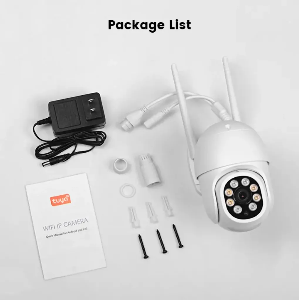 Уличная Wi-Fi PTZ камера 1DAL 5Mp Tuya (WS-Q205A)- Фото 3