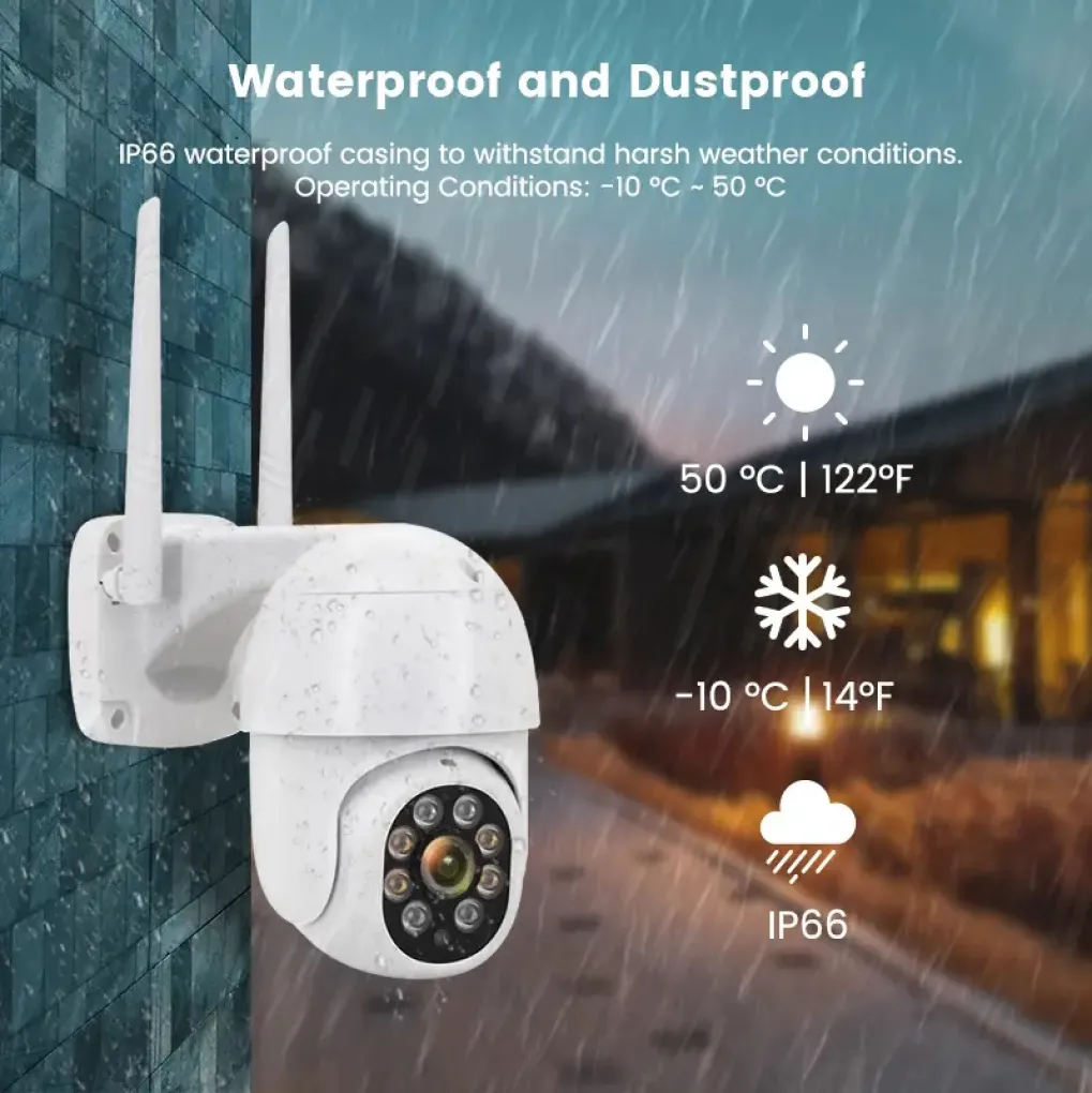 Уличная Wi-Fi PTZ камера 1DAL 2Mp Tuya (WS-Q202)- Фото 4