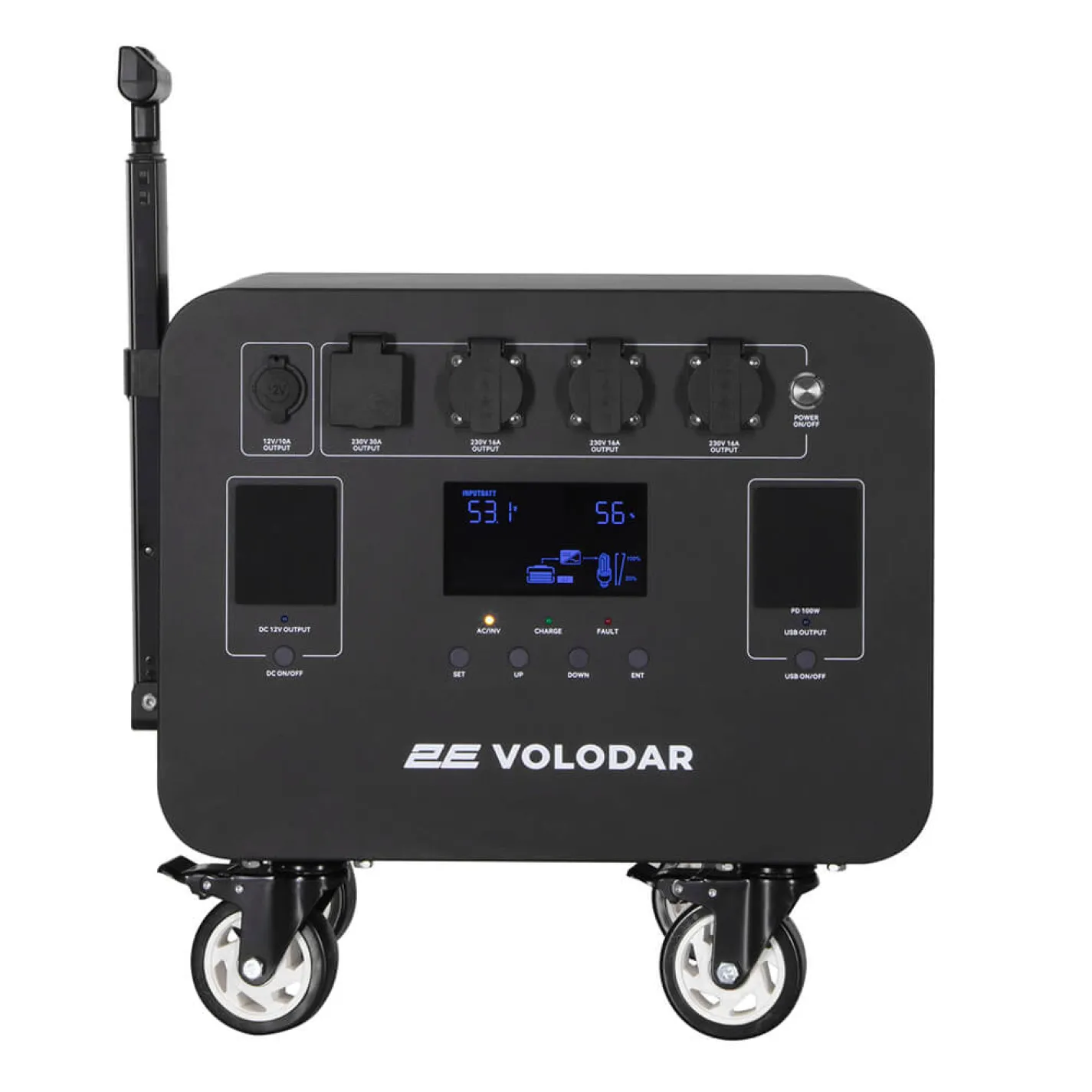 Портативная электростанция 2Е Volodar, 5000 Вт, 5120 Вт/ч, WiFi/BT, расширение емкости - Фото 1
