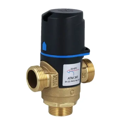 Термостатичний змішувальний клапан Afriso ATM341 G 3/4 DN20 20-43 kvs 1.6 (1234110)