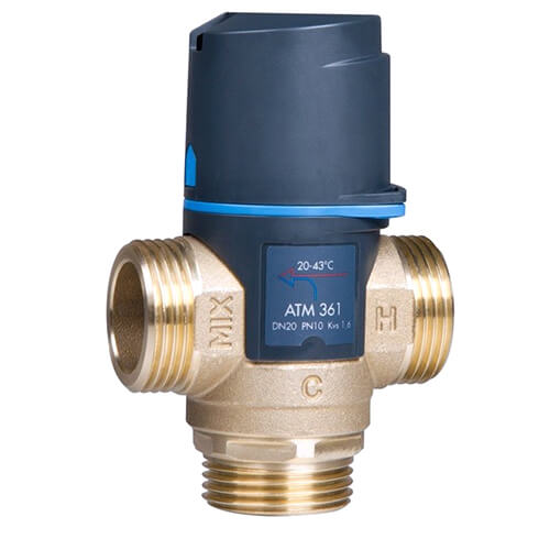 Термостатичний змішувальний клапан Afriso ATM361 G 1 DN20 20-43 kvs 1.6 (1236110)