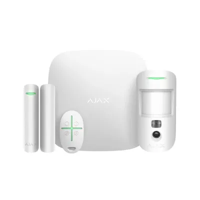 Комплект охранной сигнализации Ajax StarterKit Cam Plus Белый