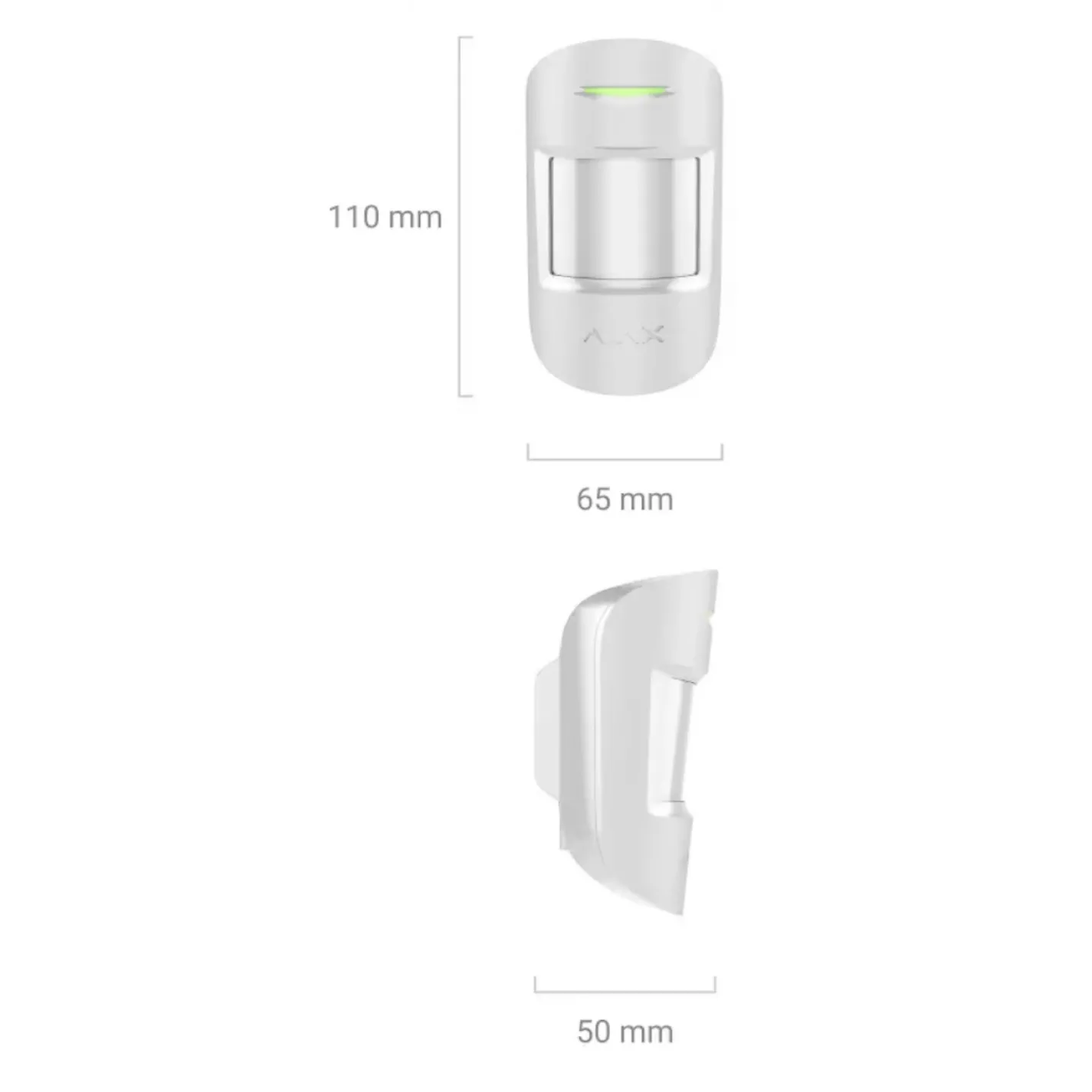 Датчик движения беспроводной с микроволновым сенсором Ajax MotionProtect S Plus (8PD) black черный - Фото 3