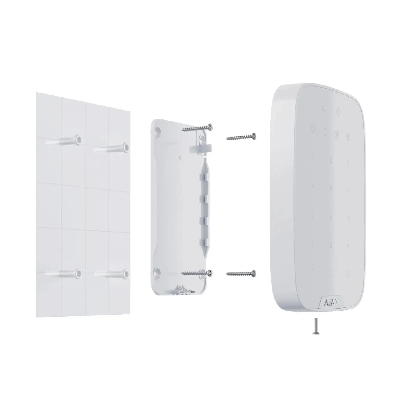 Клавіатура бездротова Ajax Keypad Plus (8EU) white біла (13506) - Фото 3