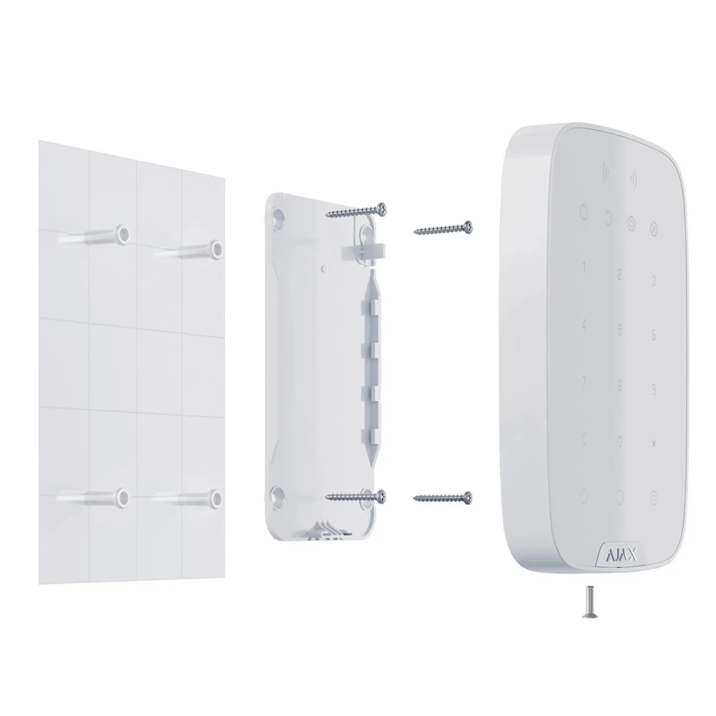 Клавиатура беспроводная Ajax Keypad Plus white белая (000023070) - Фото 3