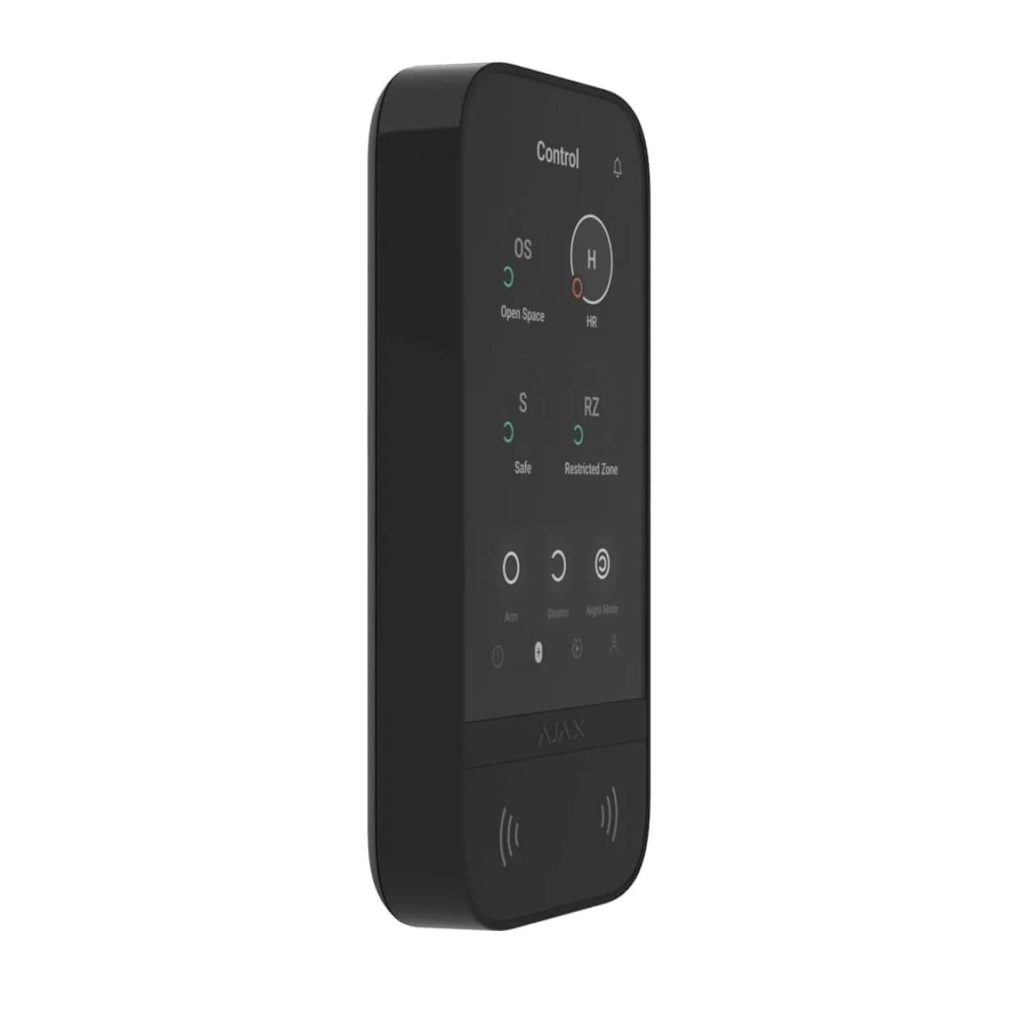 Клавиатура беспроводная Ajax KeyPad TouchScreen черная (000034513) - Фото 1