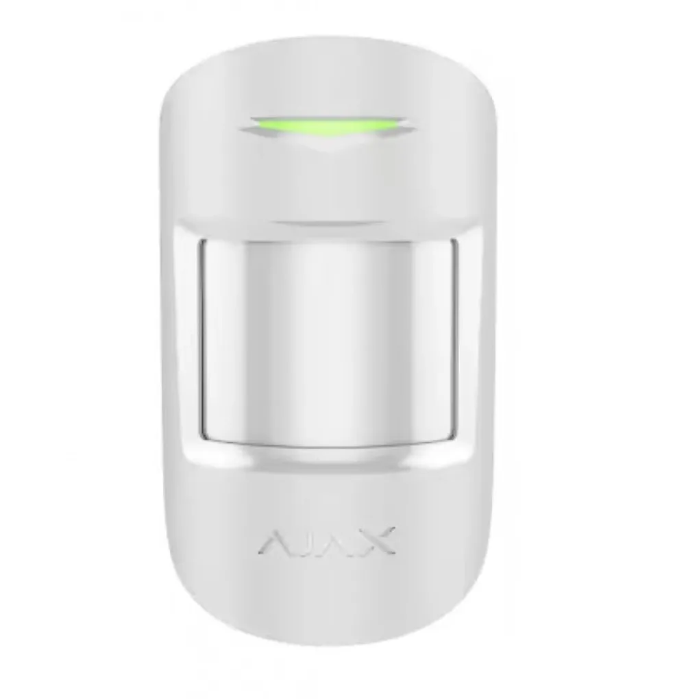 Датчик руху бездротовий з мікрохвильовим сенсором Ajax MotionProtect S Plus (8PD) white білий- Фото 1