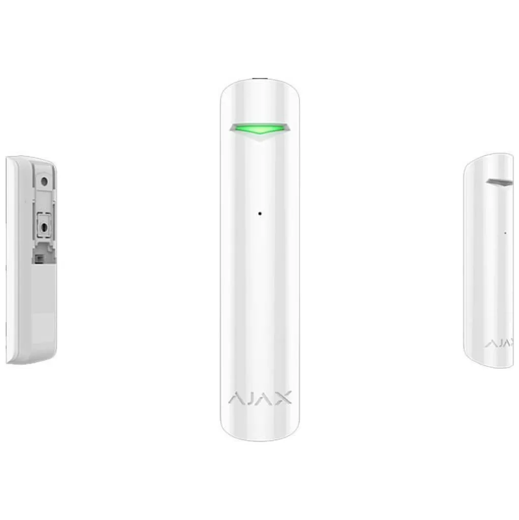 Датчик розбиття скла дротовий Ajax GlassProtect S (8PD) white- Фото 3